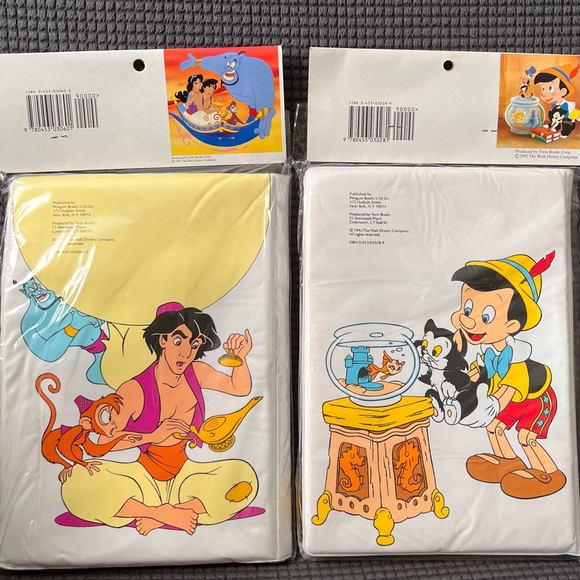 RARE Vintage Disney Children's Bath Book SET OF 2 - 1992 - NEW - Picture 2 of 2
